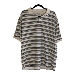 Cactus Performance Mens XXLPolo Golf Black And White Stripped